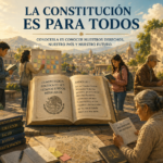 Estudiantes y abogados analizando la Constitución de México